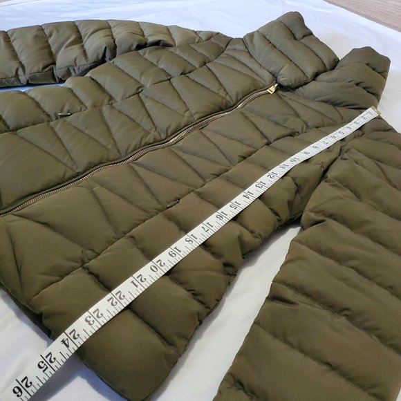 Guess - Down Filled Alyssa Winter Puffer Jacket - Olive Green - Medium - Picture 7 of 16